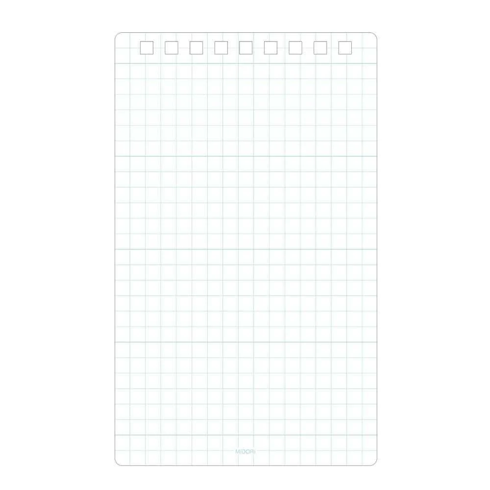ミドリ ダイヤメモ＜L＞方眼罫 青 1冊 - Image 6