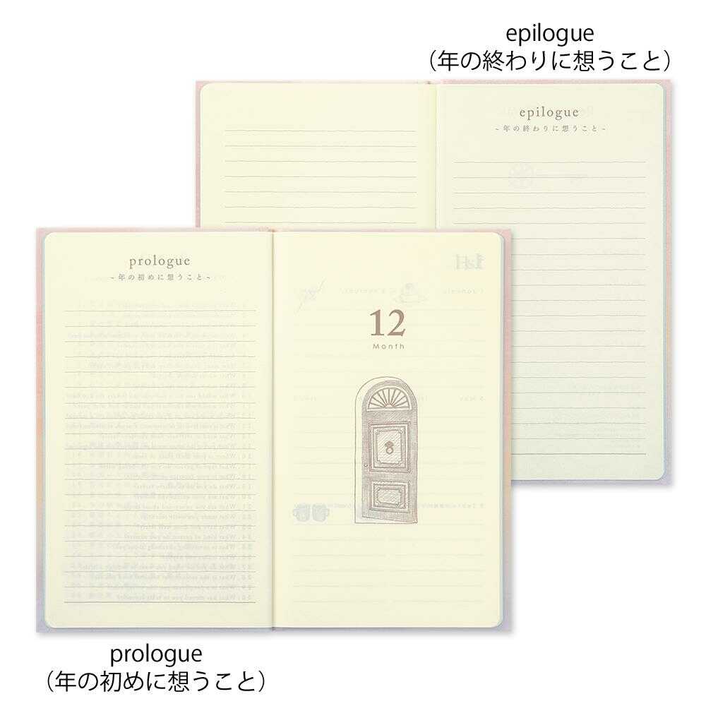 ミドリ 日記 見開き12ヵ月連用 扉 ピンク 1冊 - Image 10
