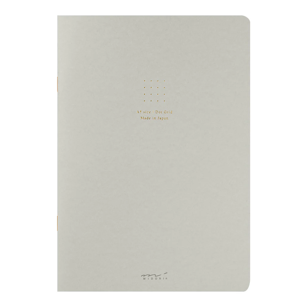 ミドリ ノート<A5> カラー ドット方眼 グレー 1冊