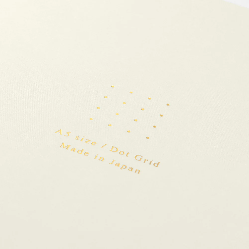 ミドリ ノート<A5> カラー ドット方眼 白 1冊 - Image 5