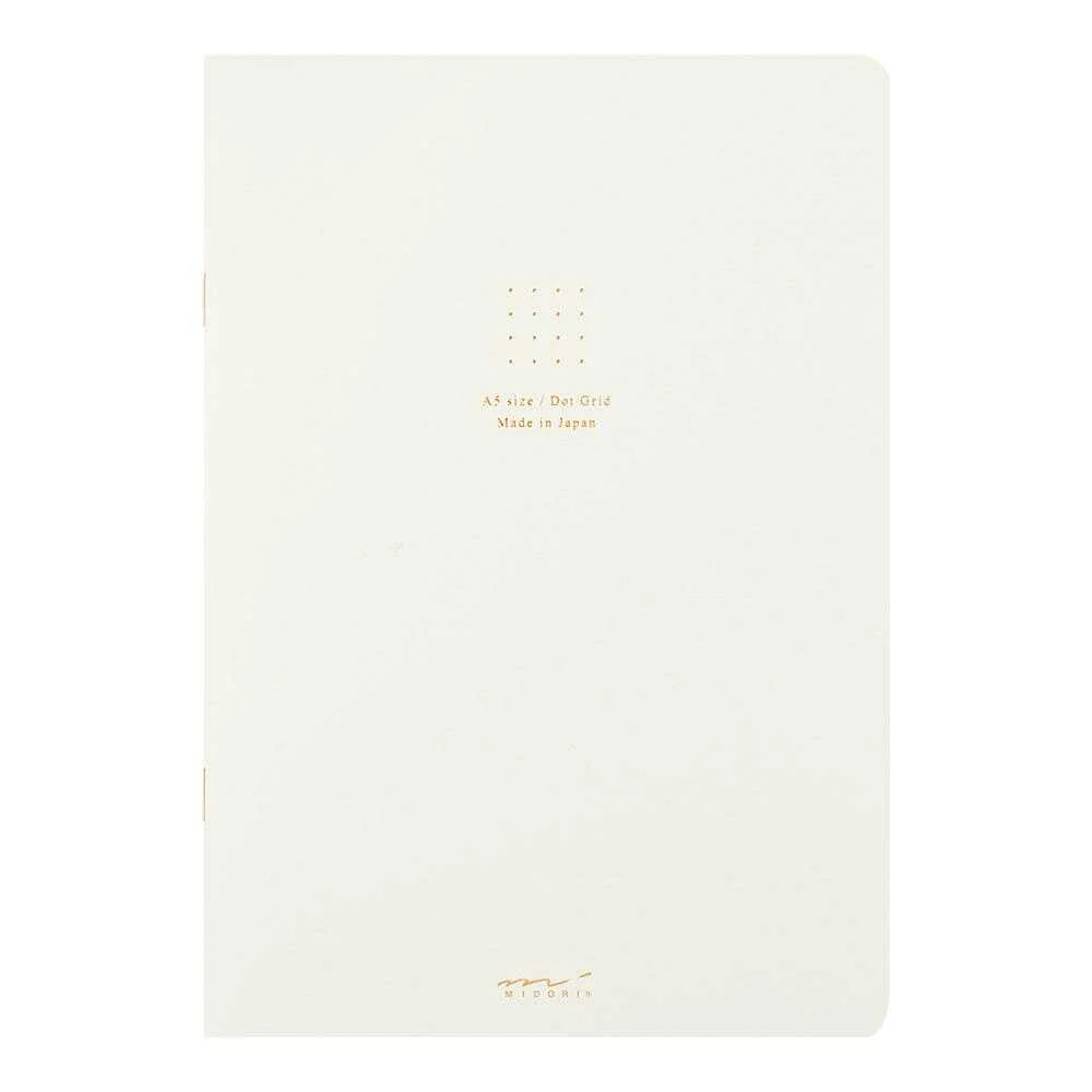 ミドリ ノート<A5> カラー ドット方眼 白 1冊 - Image 6