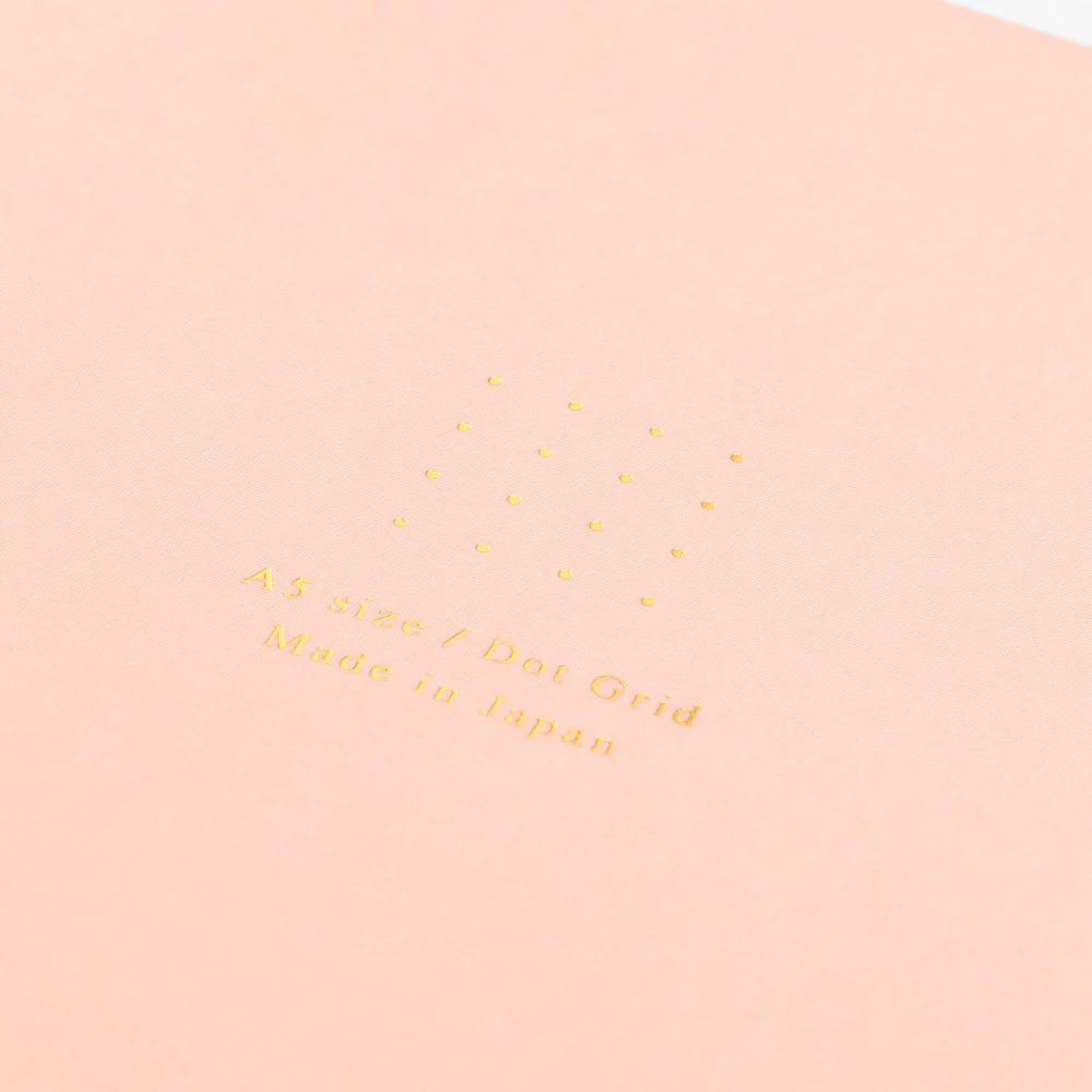 ミドリ ノート＜A5＞ カラー ドット方眼 ピンク 1冊 - Image 5