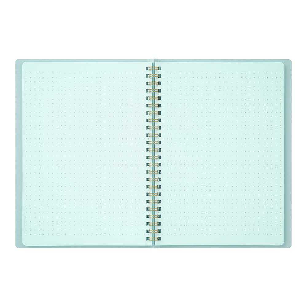ミドリ リングノート<A5> カラー ドット方眼 青 1冊 - Image 7