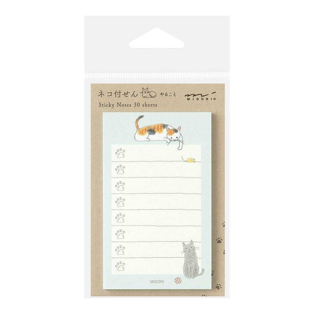 ミドリ 付せん紙 やること ネコ柄 緑 30枚入 - Image 6