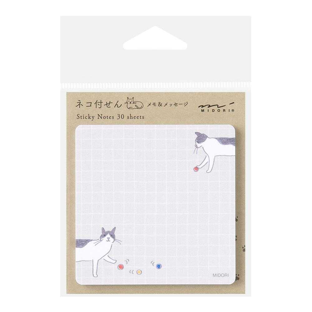ミドリ 付せん紙 ボールとネコ柄 30枚入 - Image 6