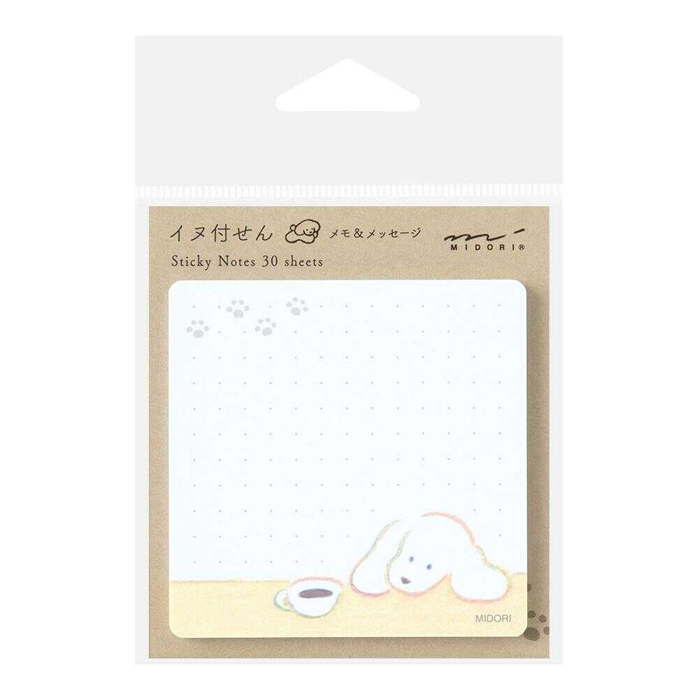 ミドリ 付せん紙 コーヒーとイヌ柄 30枚入 - Image 6