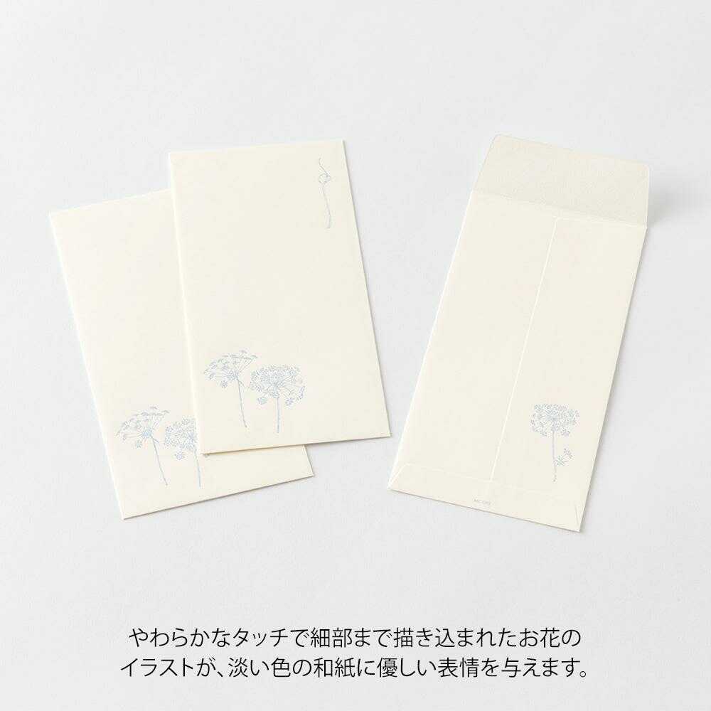 ミドリ 金封 のし袋 花色和紙 白 3枚入(添え紙付) - Image 7