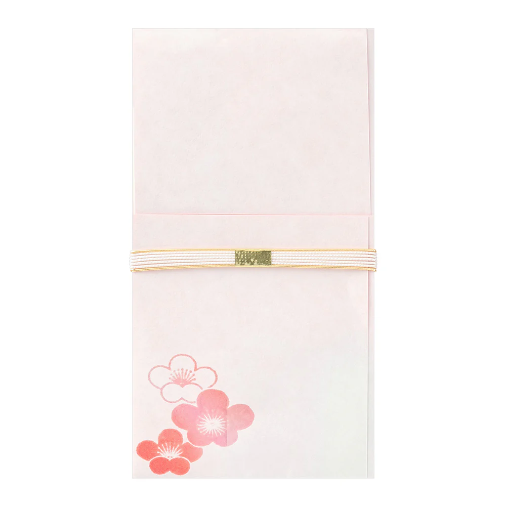 ミドリ 金封 結婚祝 華色透かし 梅柄 1枚入（中袋付） - Image 8