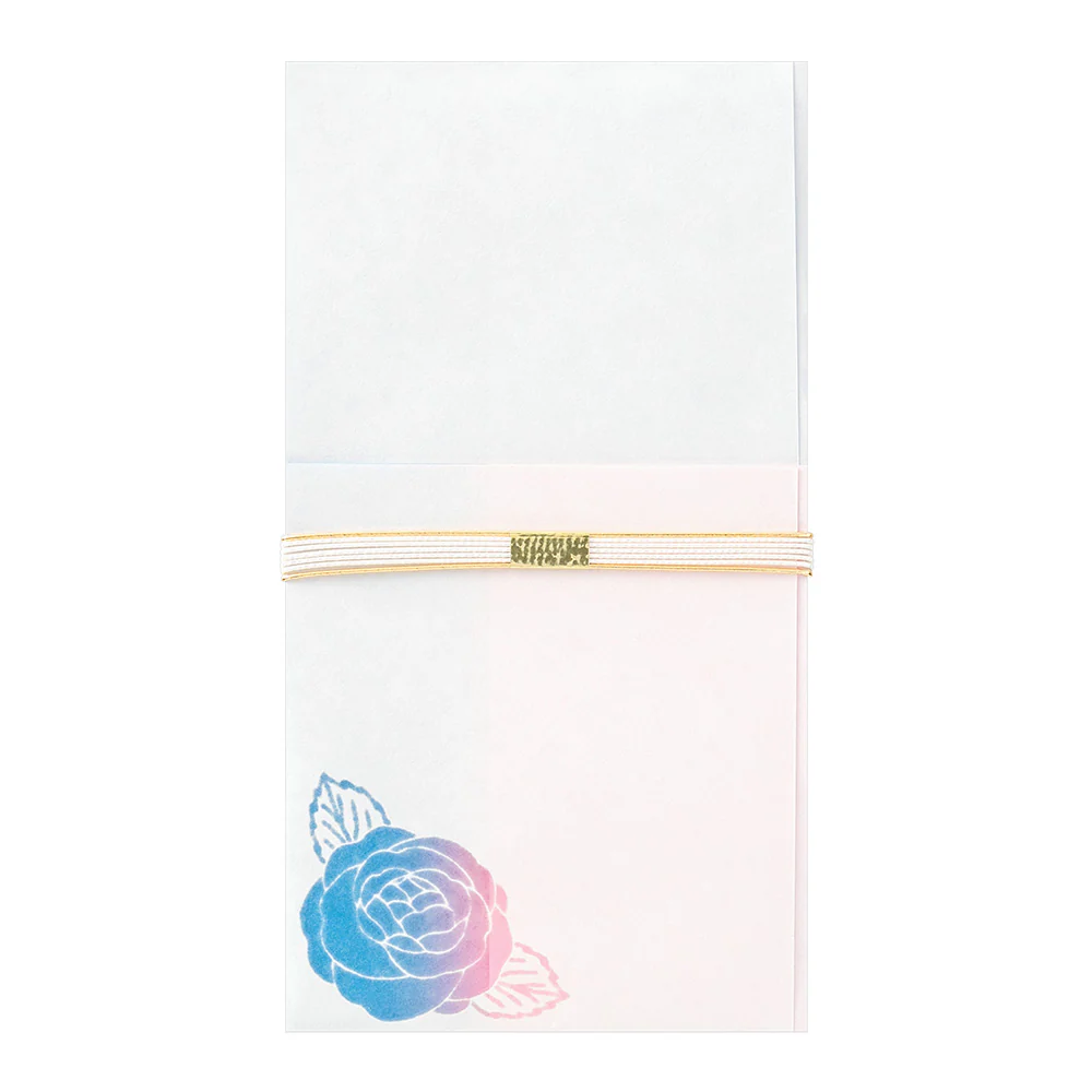 ミドリ 金封 結婚祝 華色透かし バラ柄 1枚入（中袋付） - Image 3