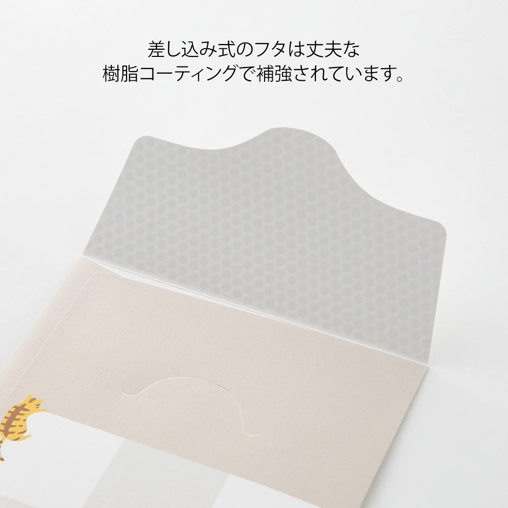ミドリ 貯金封筒 リスト ネコ柄 2枚入 - Image 5