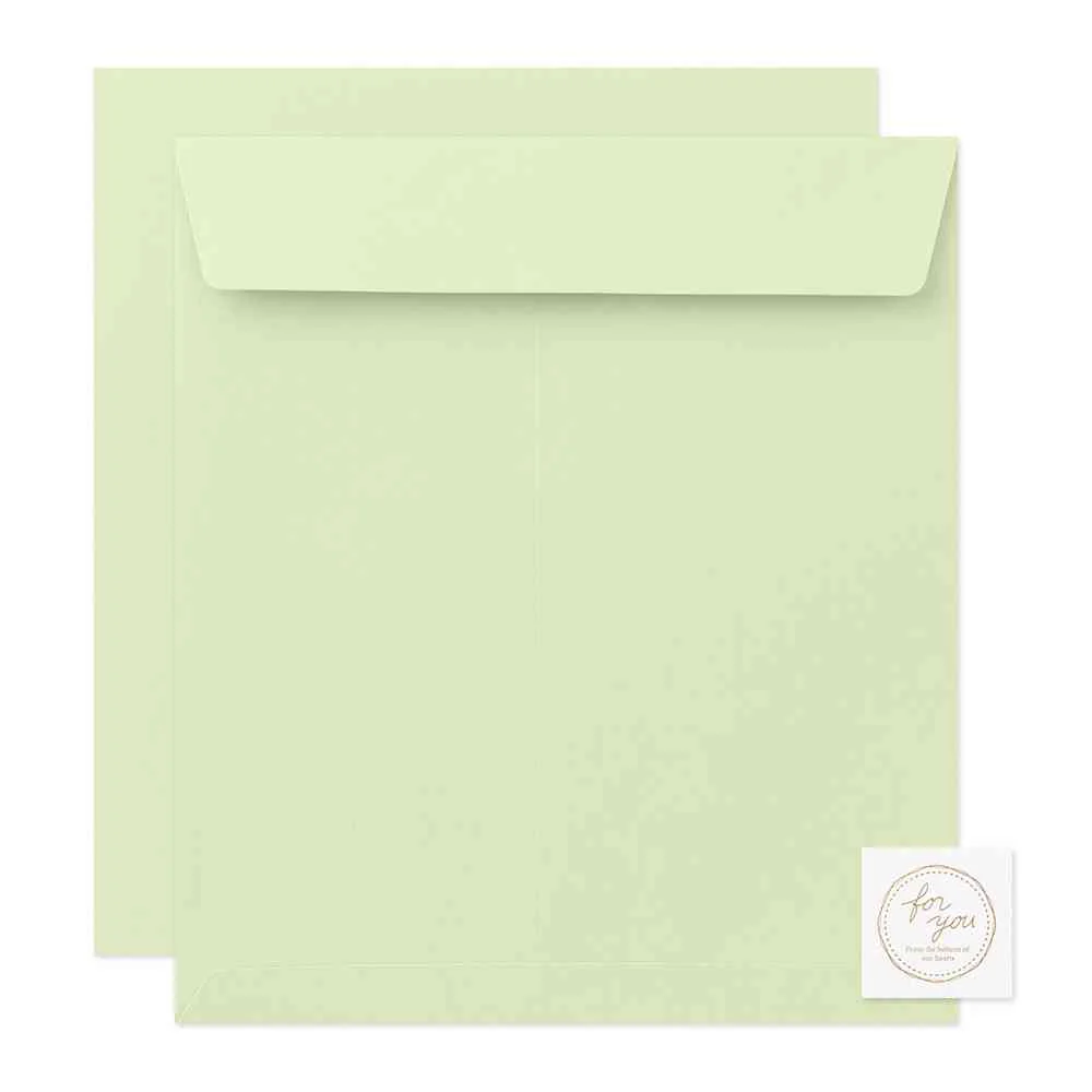 ミドリ カラー色紙用封筒 黄緑 1個 - Image 7