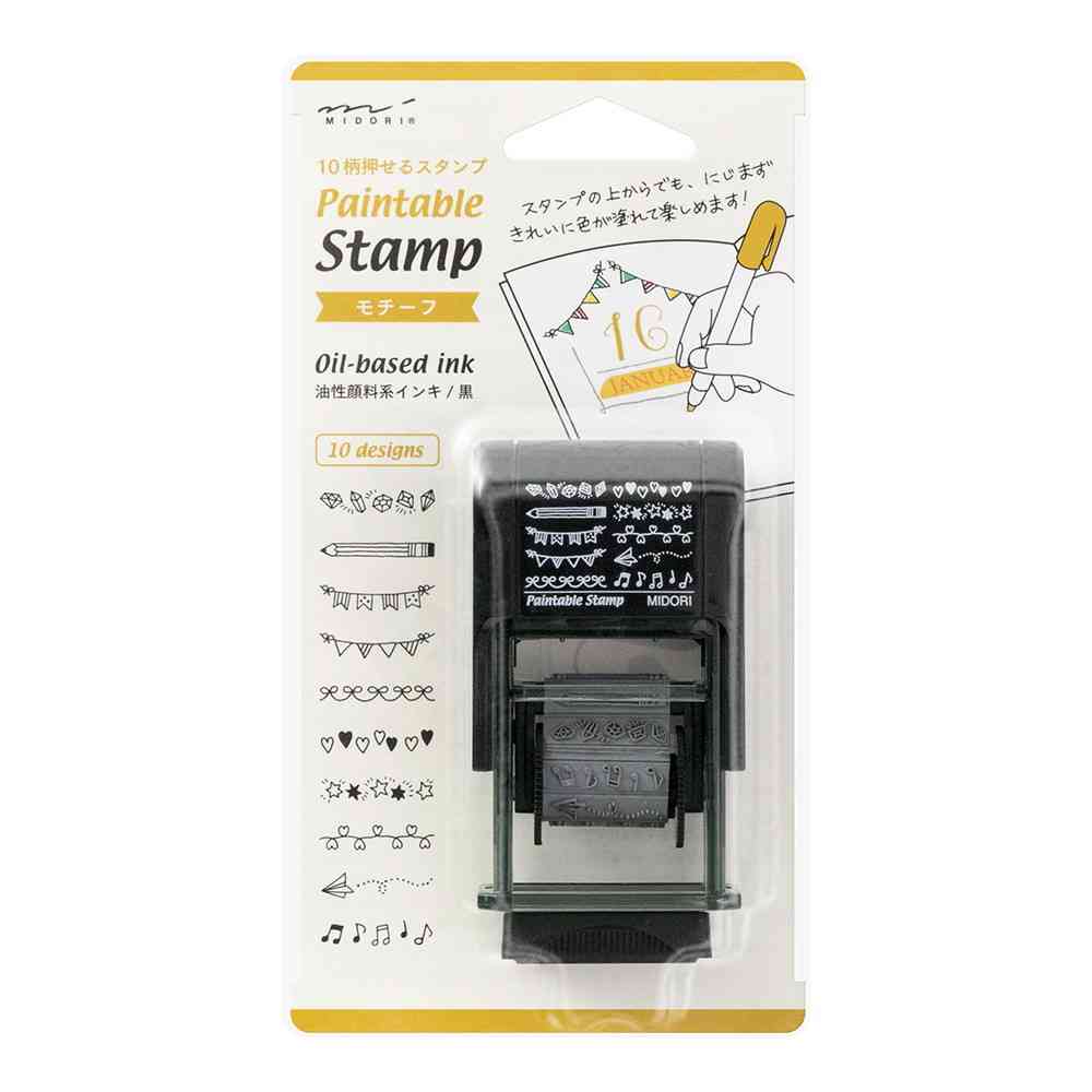 ミドリ スタンプ 回転印 モチーフ柄 1個 - Image 6