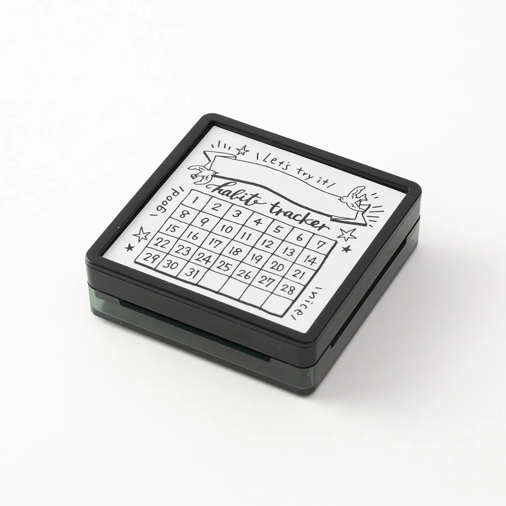ミドリ スタンプ 浸透印 ハビットトラッカー柄 1個 - Image 2