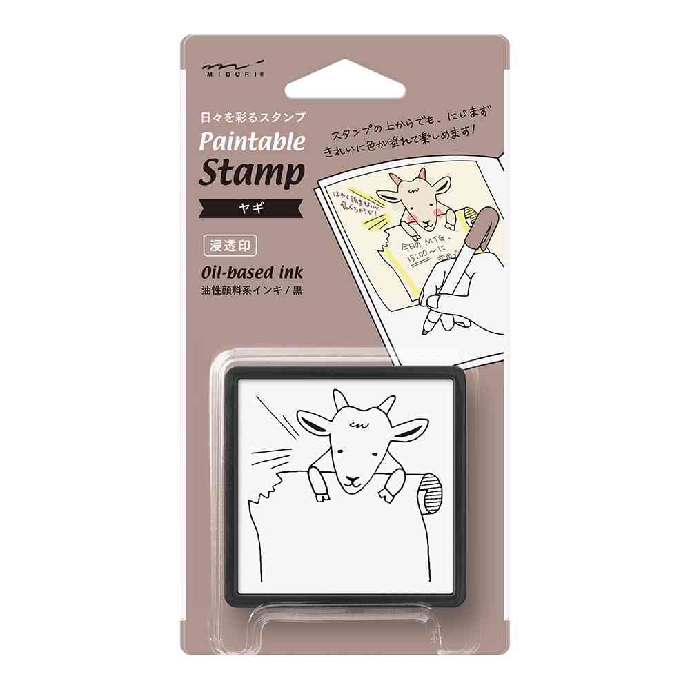 ミドリ スタンプ 浸透印 ヤギ柄 1個 - Image 6