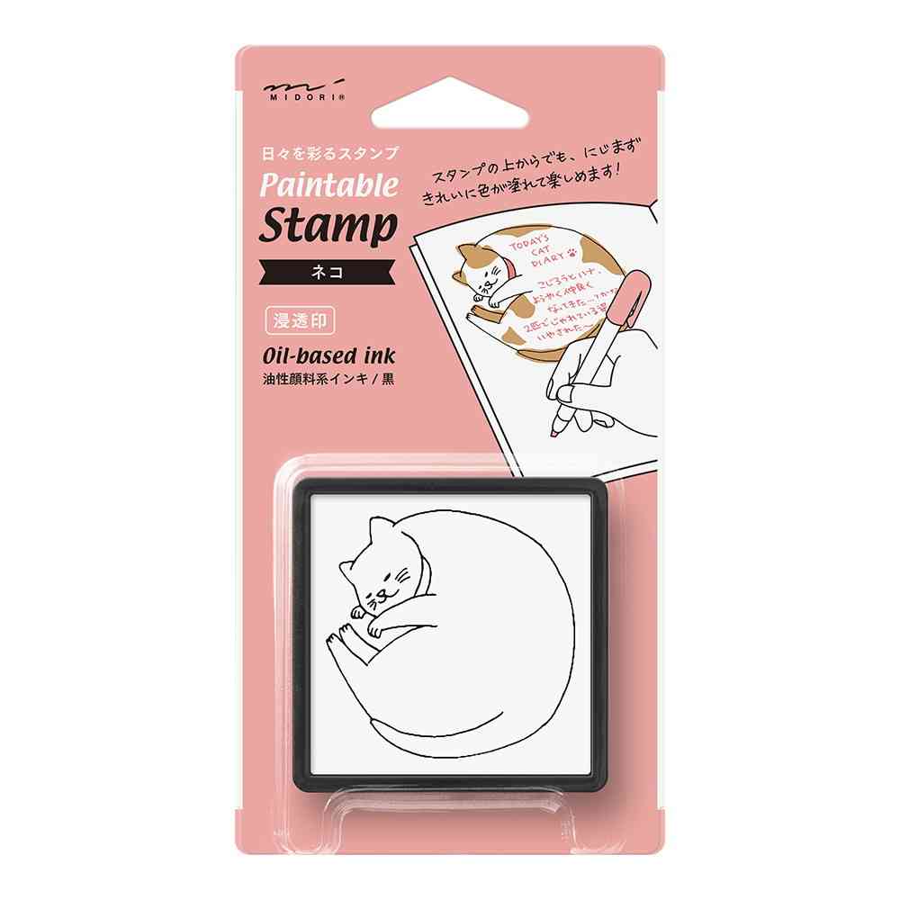 ミドリ スタンプ 浸透印 ネコ柄 1個 - Image 6