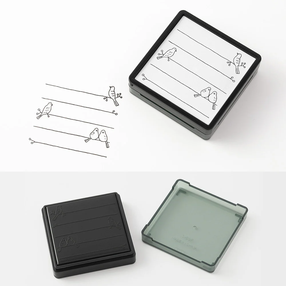 ミドリ スタンプ 浸透印 トリ柄 1個 - Image 3