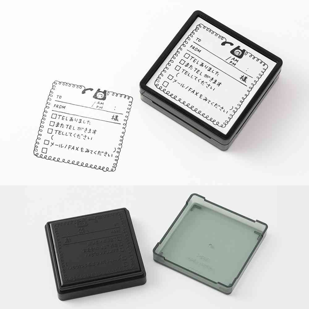 ミドリ スタンプ 浸透印 電話柄 1個 - Image 8