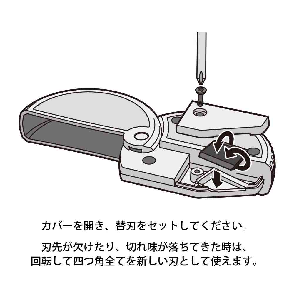 ミドリ アルミ ダンボールカッター 替刃 1個 - Image 7