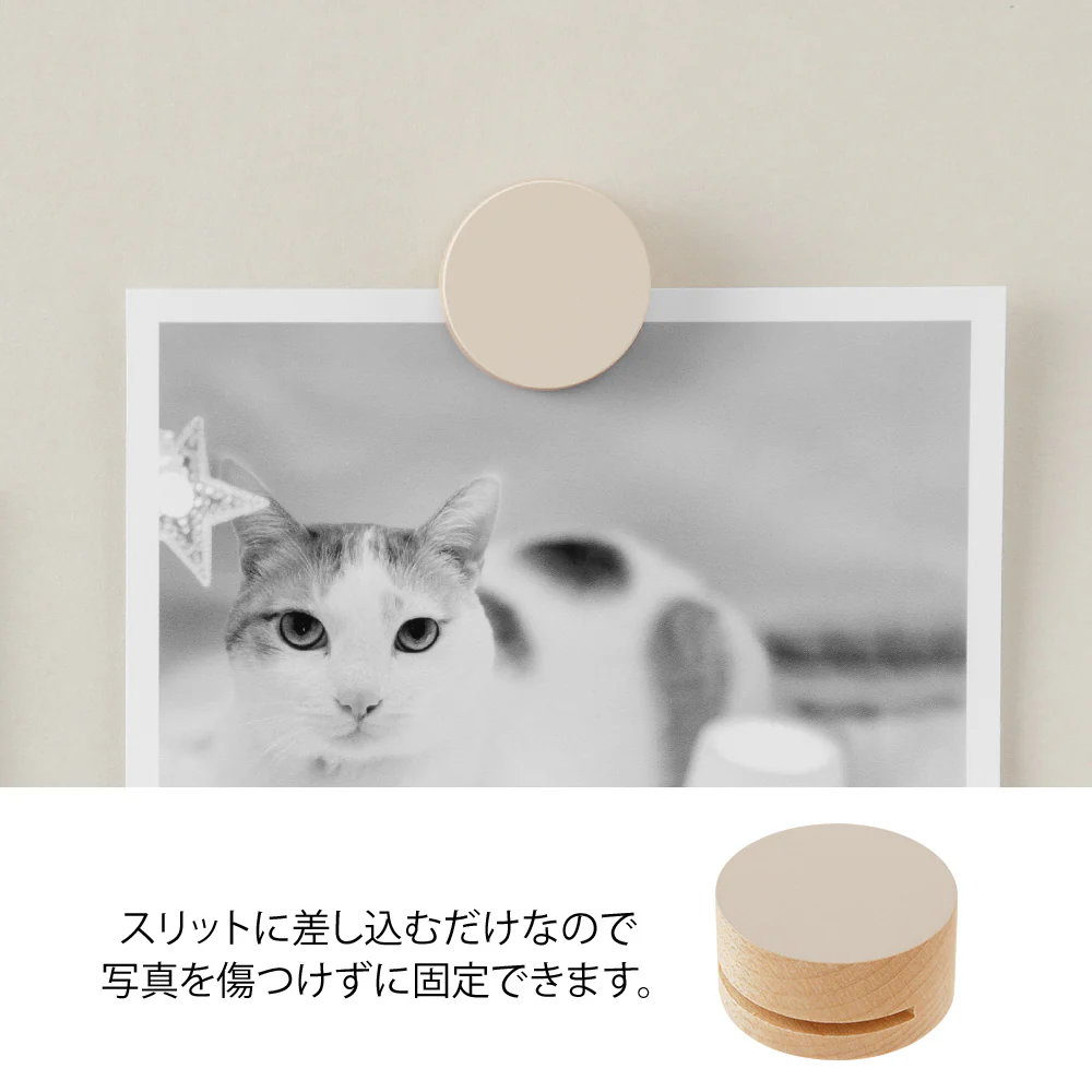 ミドリ ピクチャークリップ 木製 グレー 1パック - Image 4