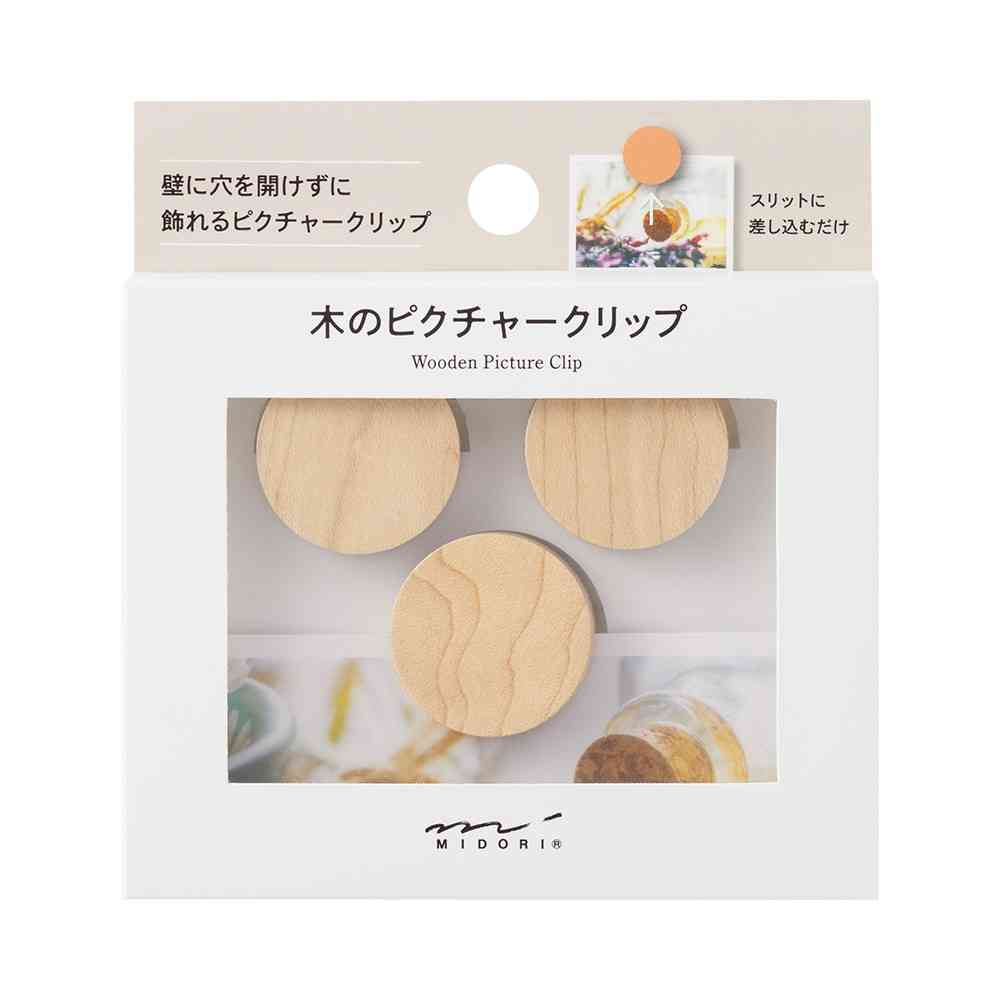 ミドリ ピクチャークリップ 木製 ナチュラル 1パック - Image 6