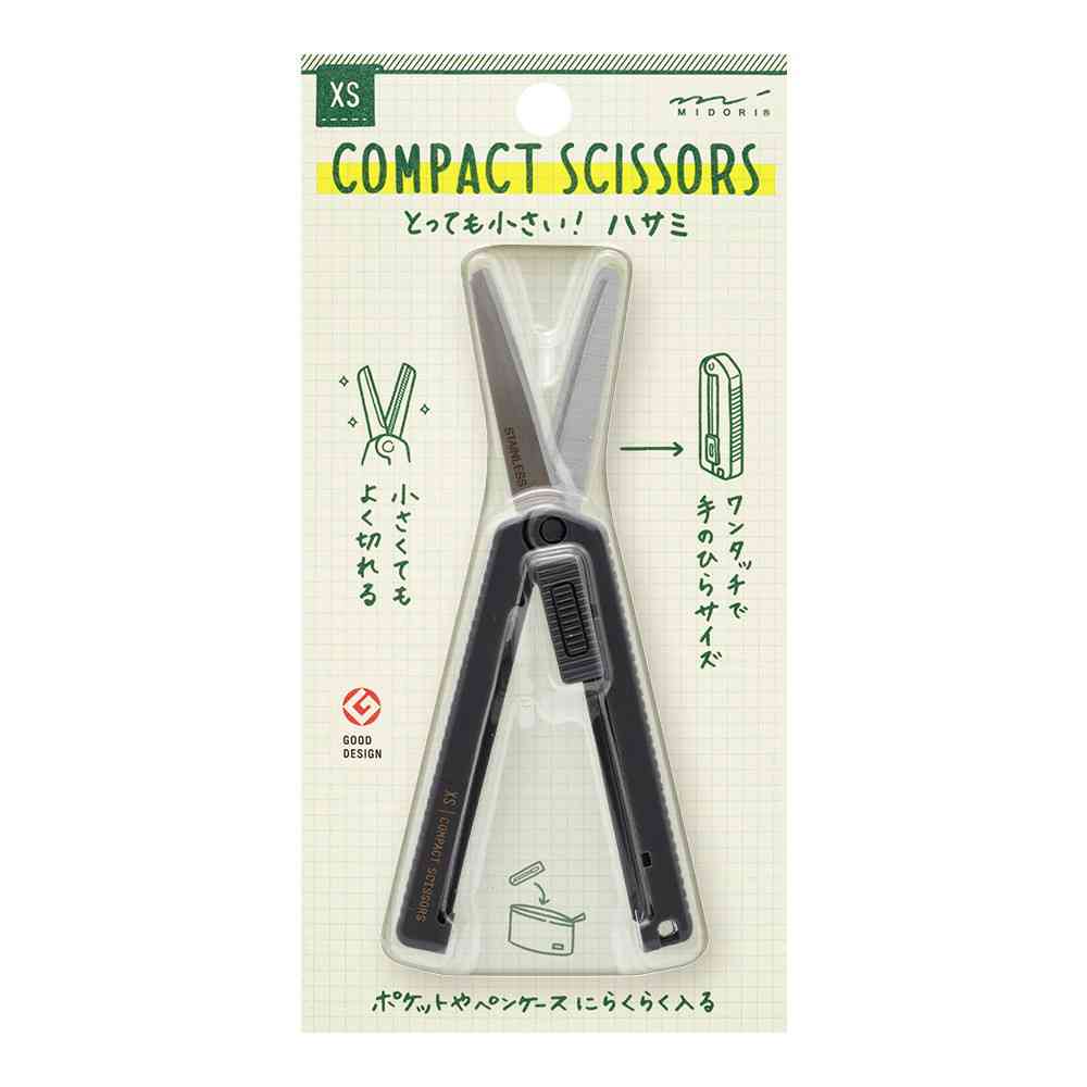 ミドリ XS コンパクトハサミ 黒A 1個 - Image 6