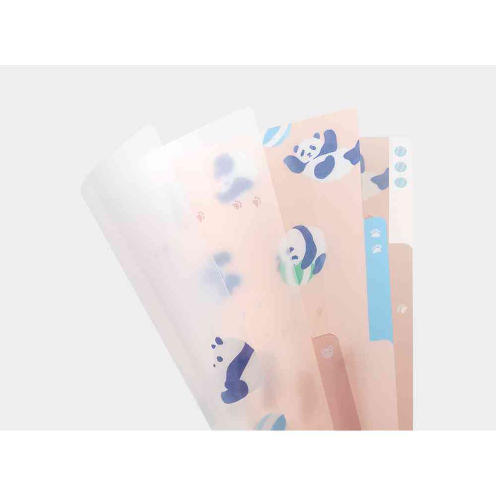 ミドリ 3ポケットクリアホルダー<A5> パンダ柄A 1個 - Image 8
