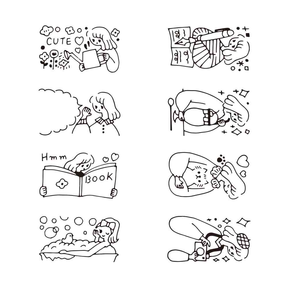 ミドリ スタンプ 回転印 ダイヤル 暮らし柄 1個 - Image 10