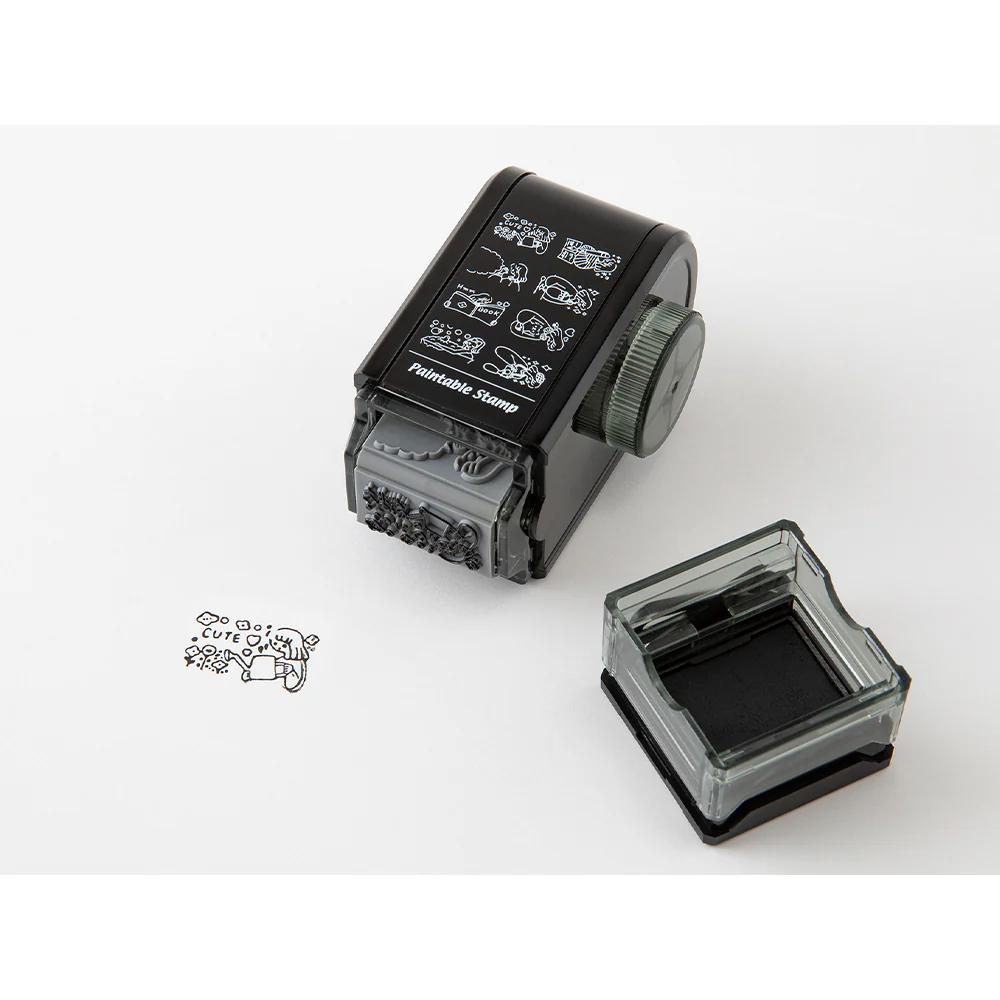 ミドリ スタンプ 回転印 ダイヤル 暮らし柄 1個 - Image 4