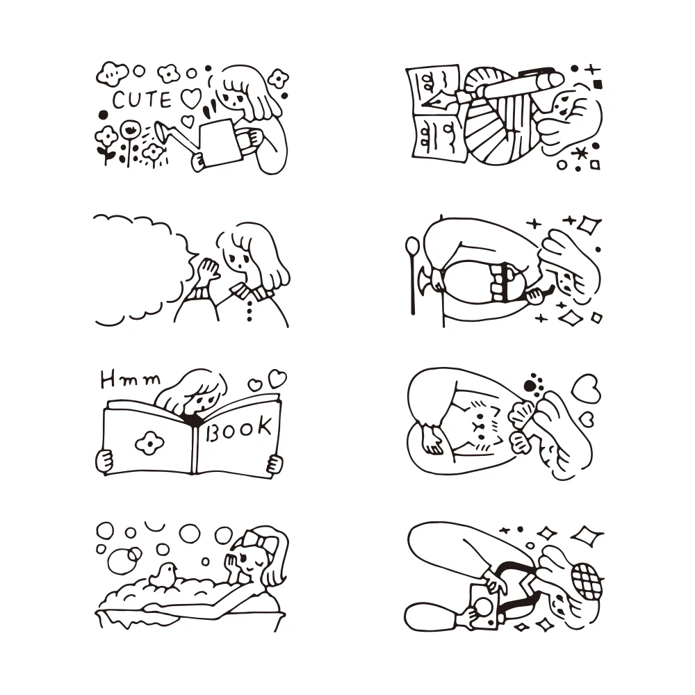 ミドリ スタンプ 回転印 ダイヤル 暮らし柄 1個 - Image 5