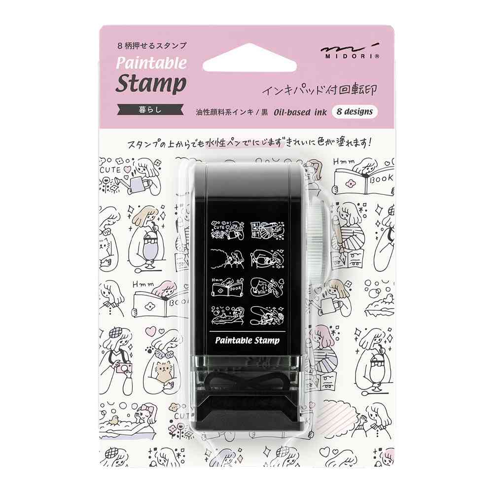 ミドリ スタンプ 回転印 ダイヤル 暮らし柄 1個 - Image 6