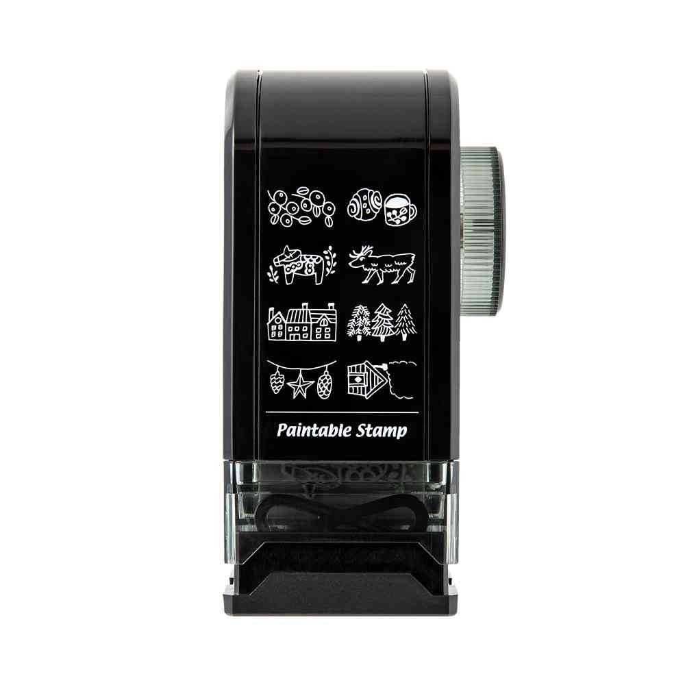 ミドリ スタンプ 回転印 ダイヤル 北欧柄 1個 - Image 7