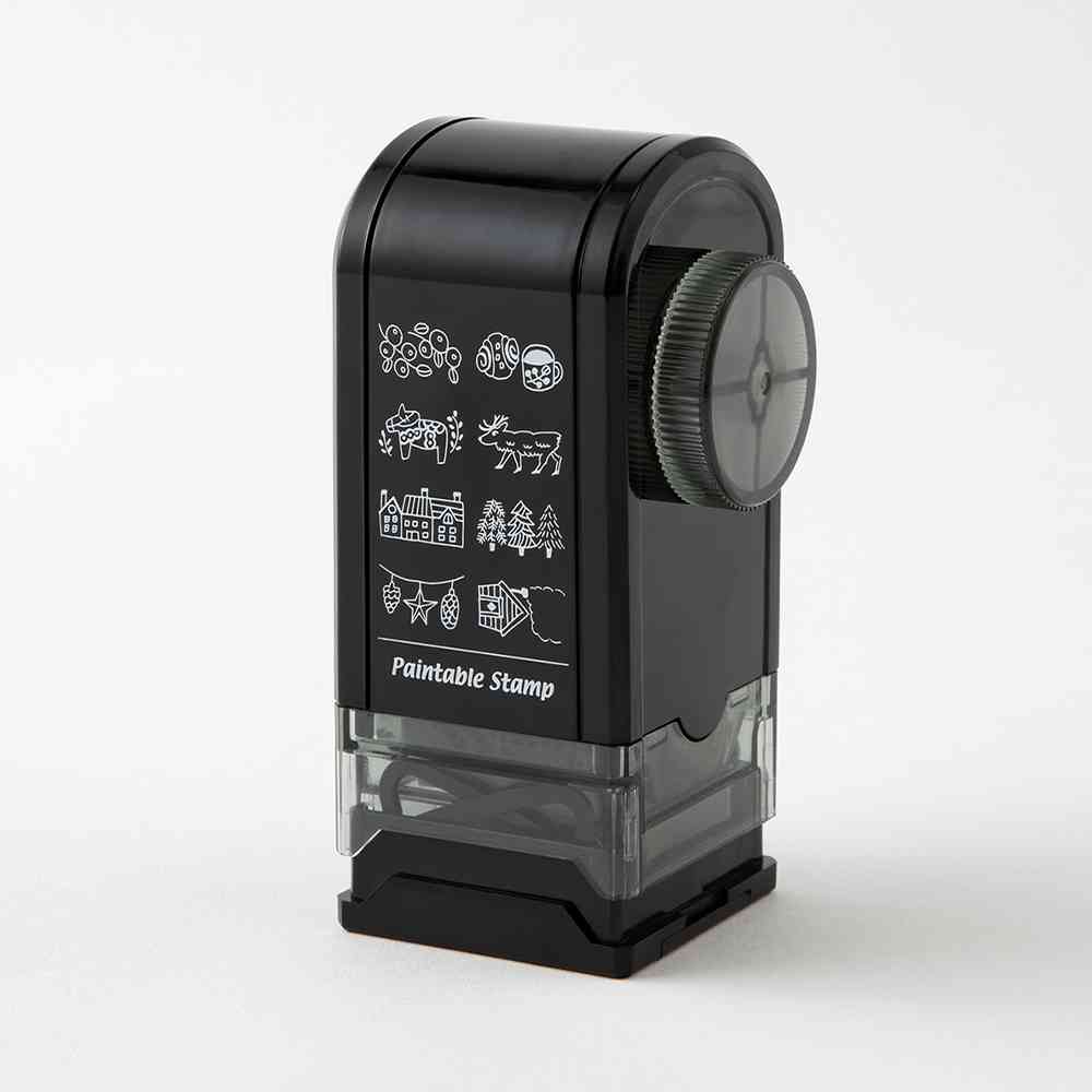 ミドリ スタンプ 回転印 ダイヤル 北欧柄 1個 - Image 8