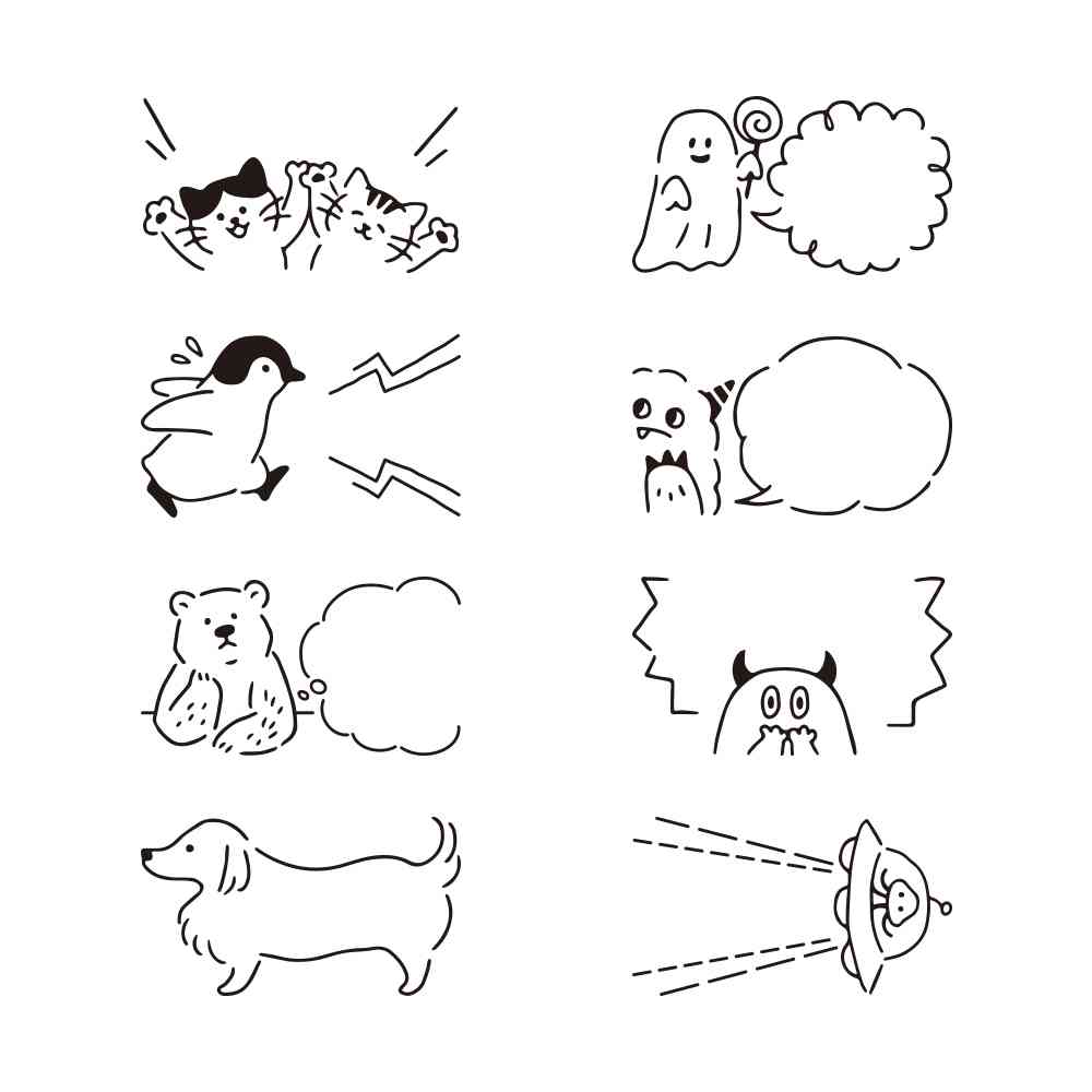 ミドリ スタンプ 回転印 ダイヤル ふきだし柄 1個 - Image 10