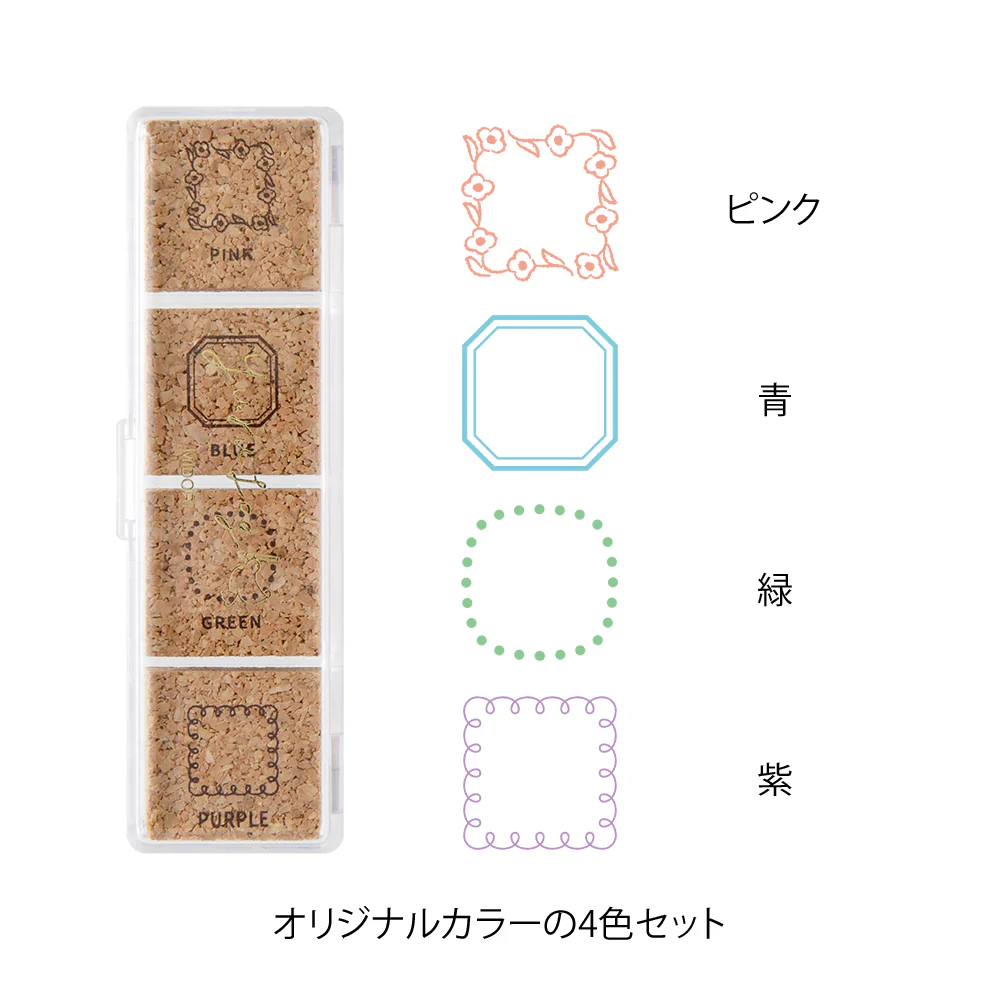 デザインフィル スタンプ 浸透印 ゆるログ フレーム柄 1個 - Image 10