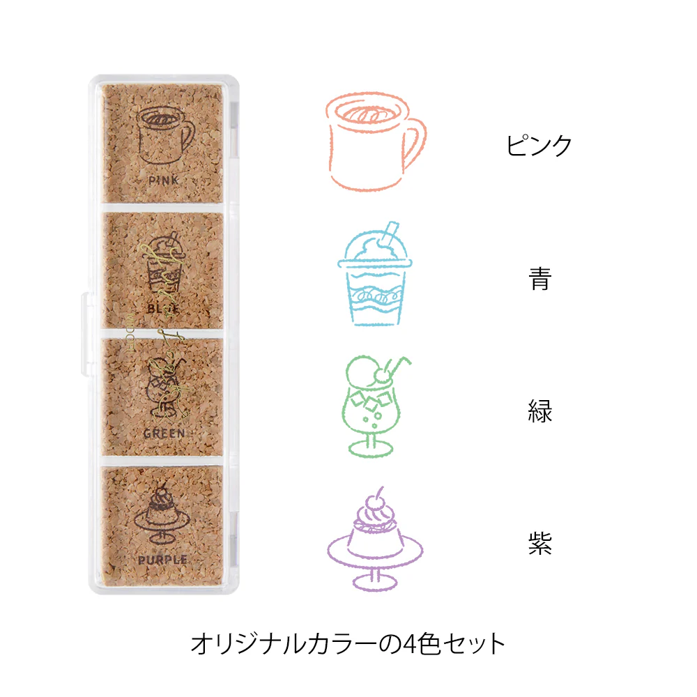 デザインフィル スタンプ 浸透印 ゆるログ カフェ柄 1個 - Image 3