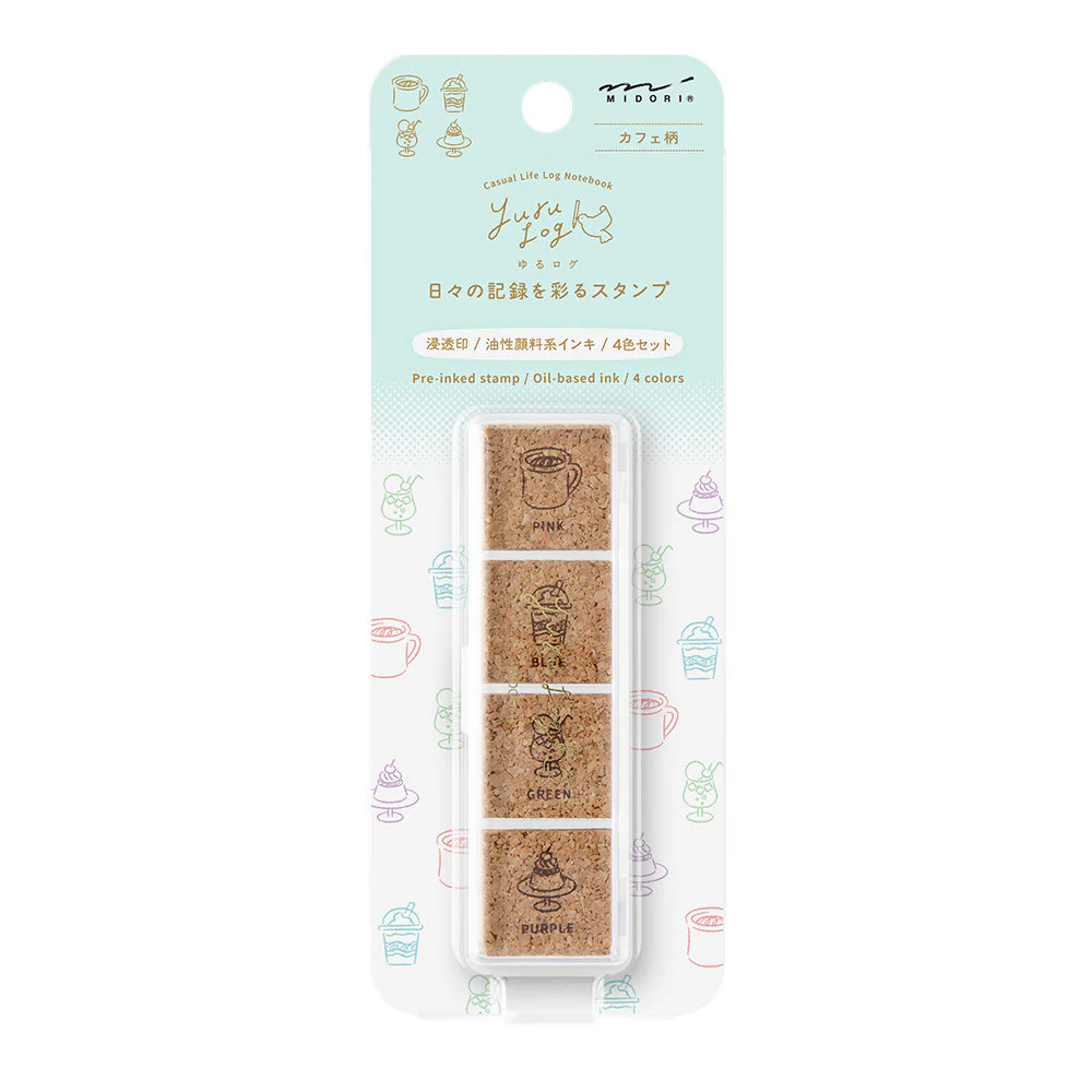 デザインフィル スタンプ 浸透印 ゆるログ カフェ柄 1個 - Image 8
