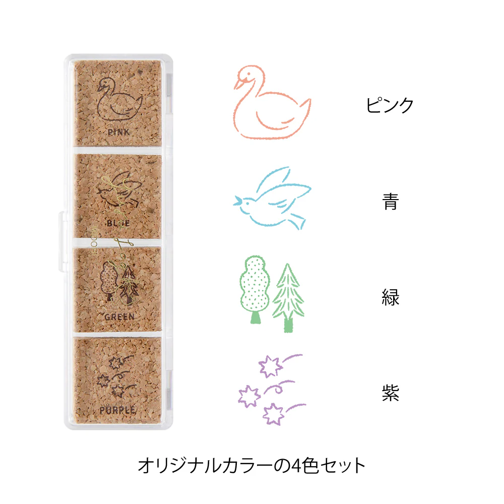 デザインフィル スタンプ 浸透印 ゆるログ 森の風景柄 1個 - Image 3