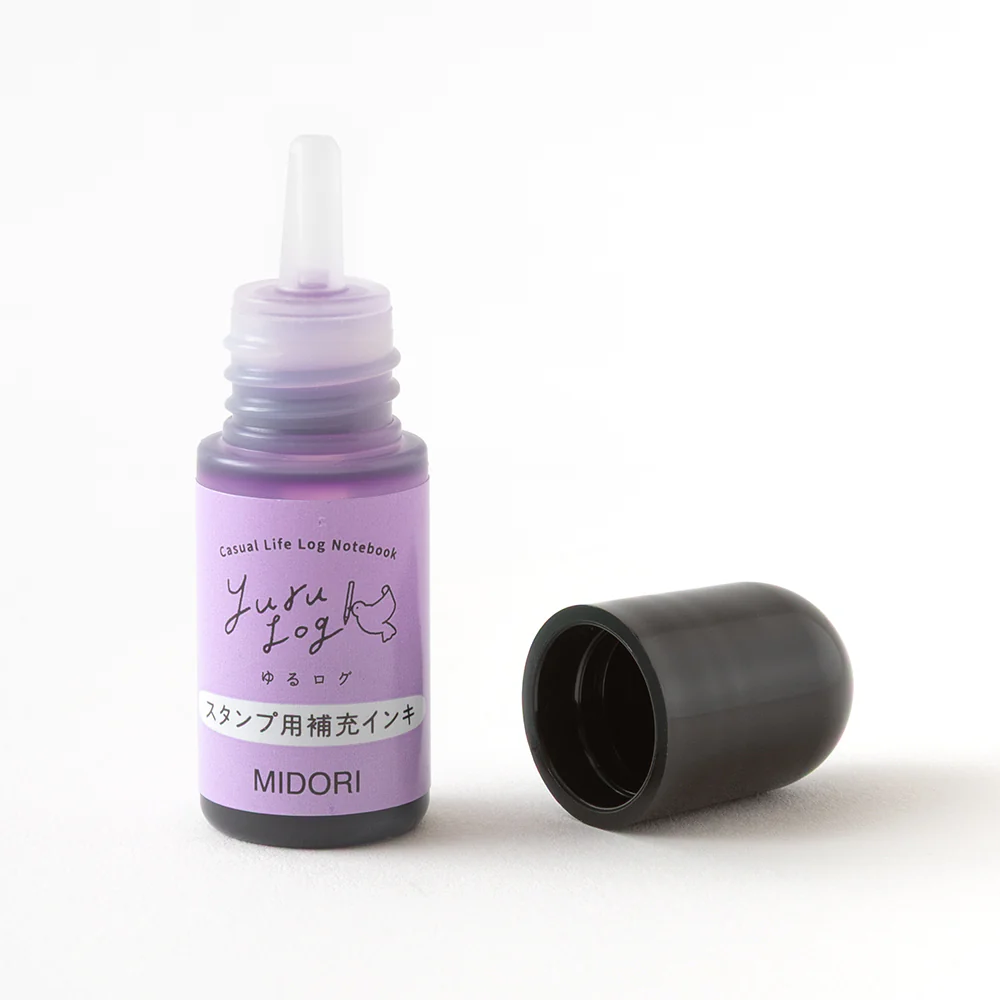 デザインフィル スタンプ 浸透印 ゆるログ 補充インキ 紫 1個 - Image 6