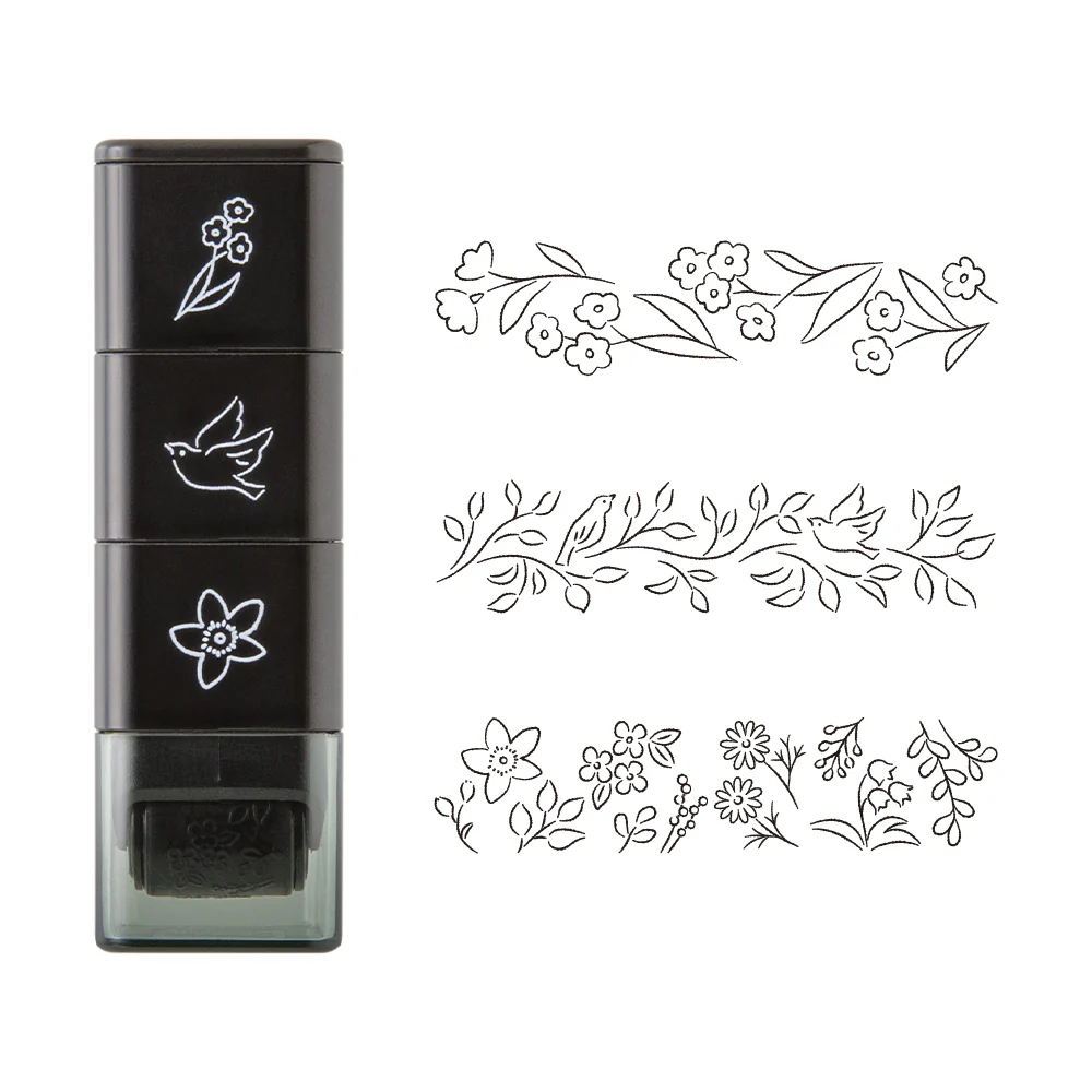 デザインフィル スタンプ ローラー 植物柄 1個 - Image 3