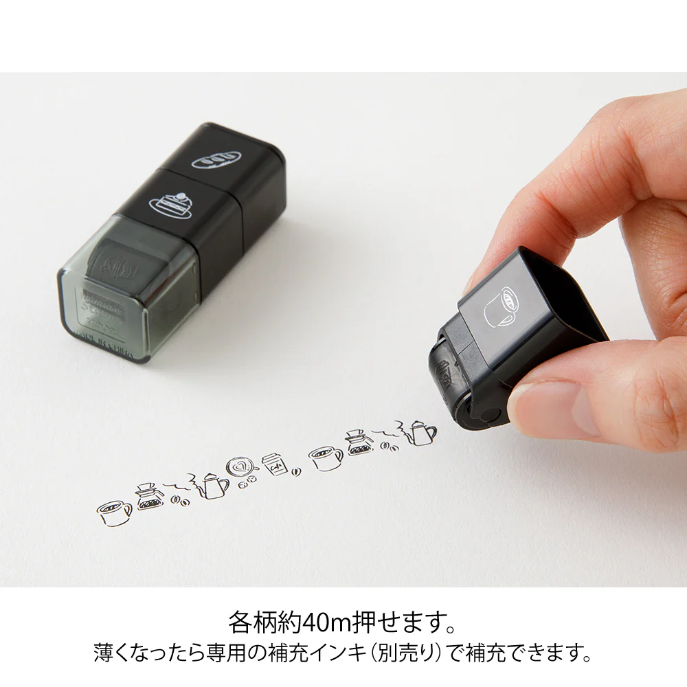 デザインフィル スタンプ ローラー カフェ柄 1個 - Image 11
