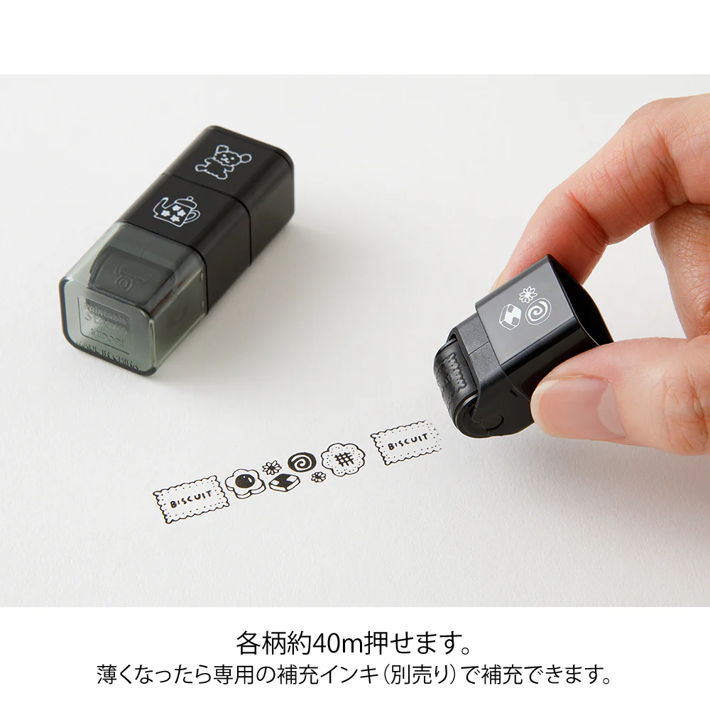デザインフィル スタンプ ローラー モチーフ柄 1個 - Image 4