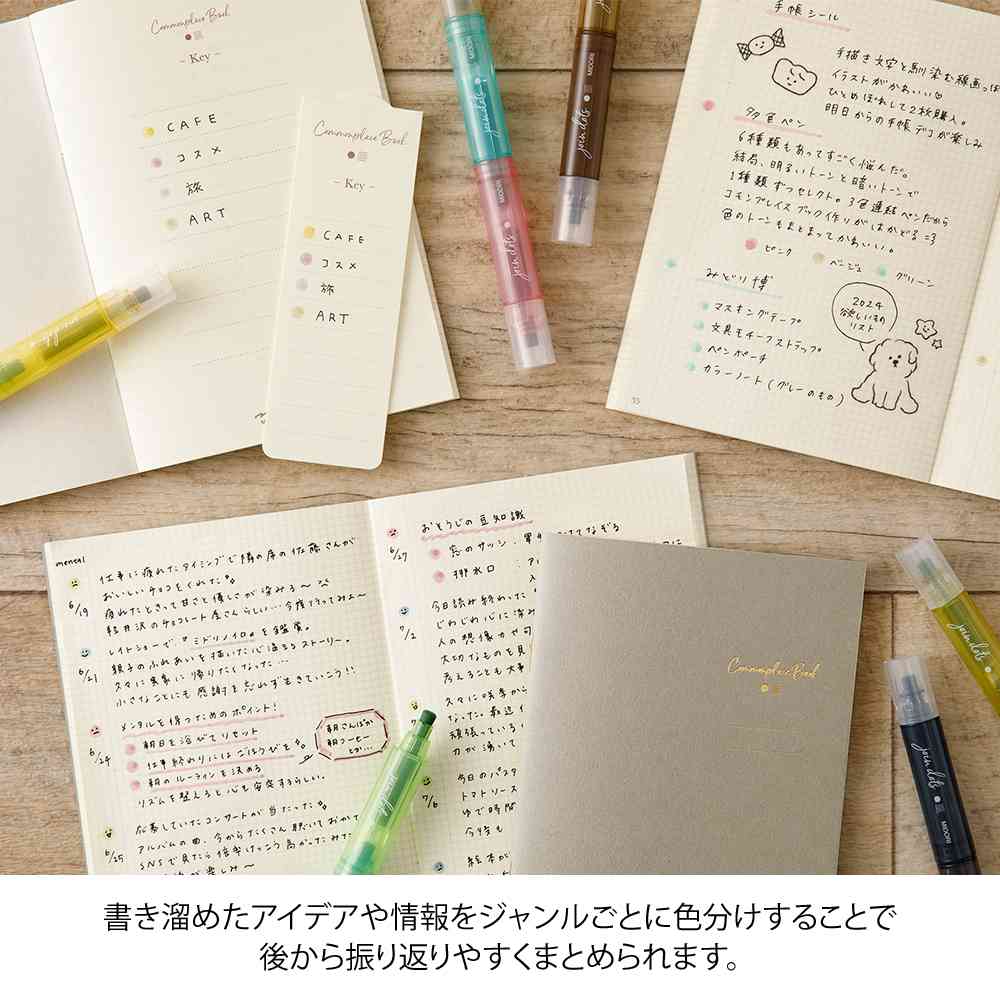 ミドリ 連結ペン ジョインドッツ 3本入 グレイッシュトーン 1パック - Image 11