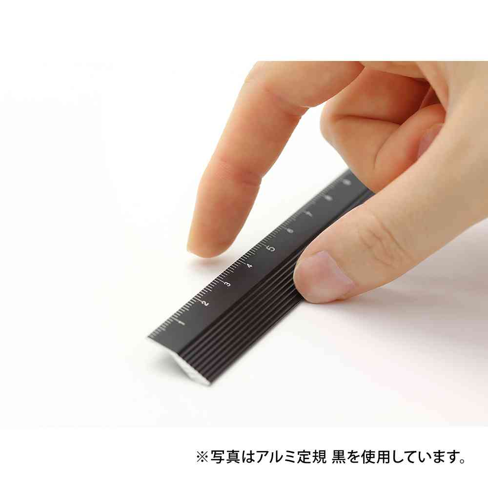 ミドリ アルミ 定規＜15cm＞ シルバー 1個 - Image 10