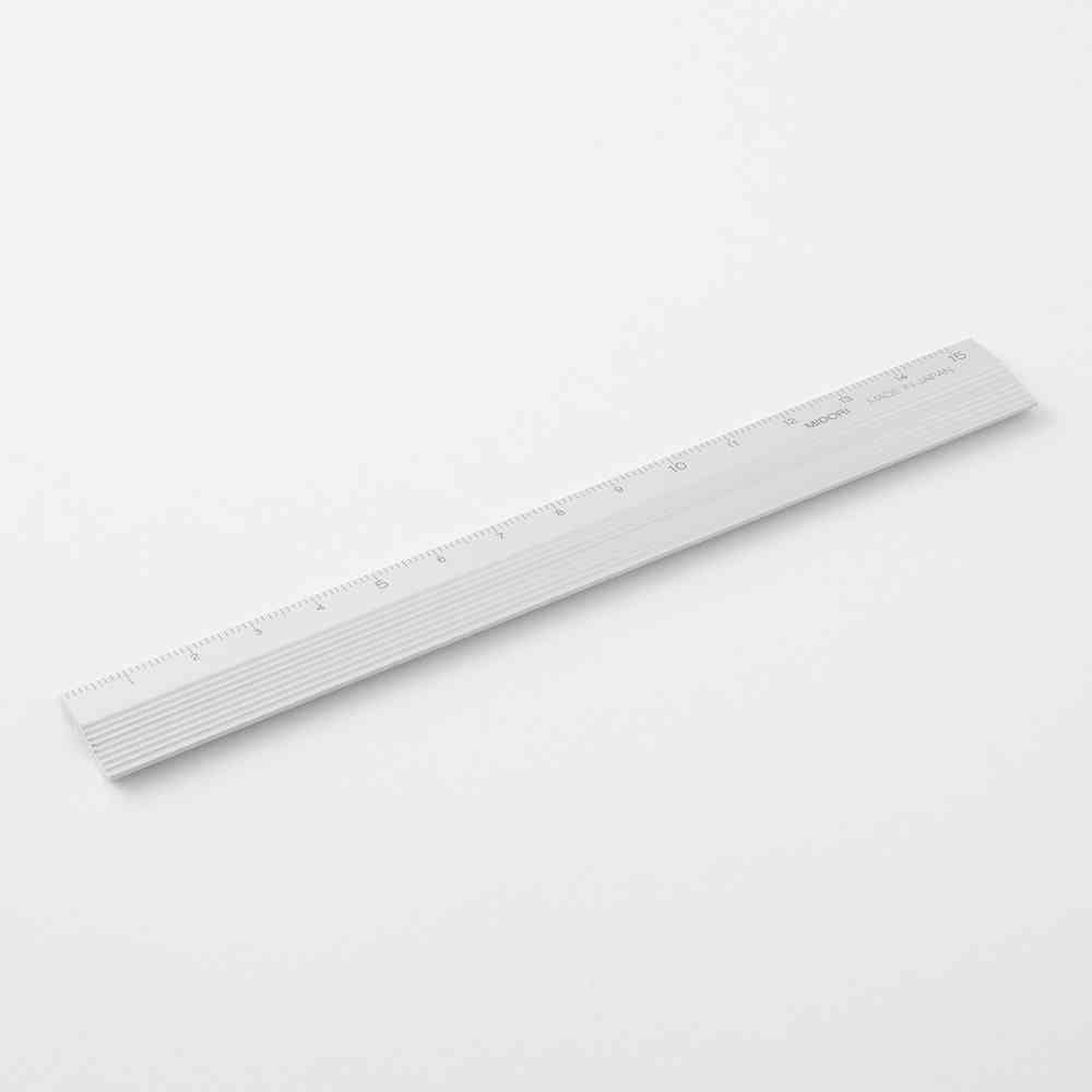 ミドリ アルミ 定規＜15cm＞ シルバー 1個 - Image 8
