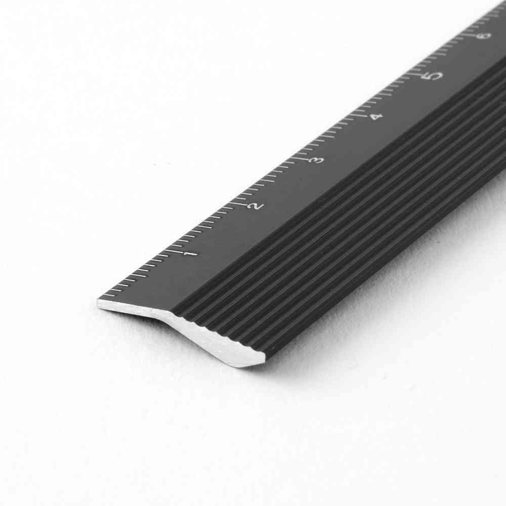 ミドリ アルミ 定規＜15cm＞ 黒 1個 - Image 8