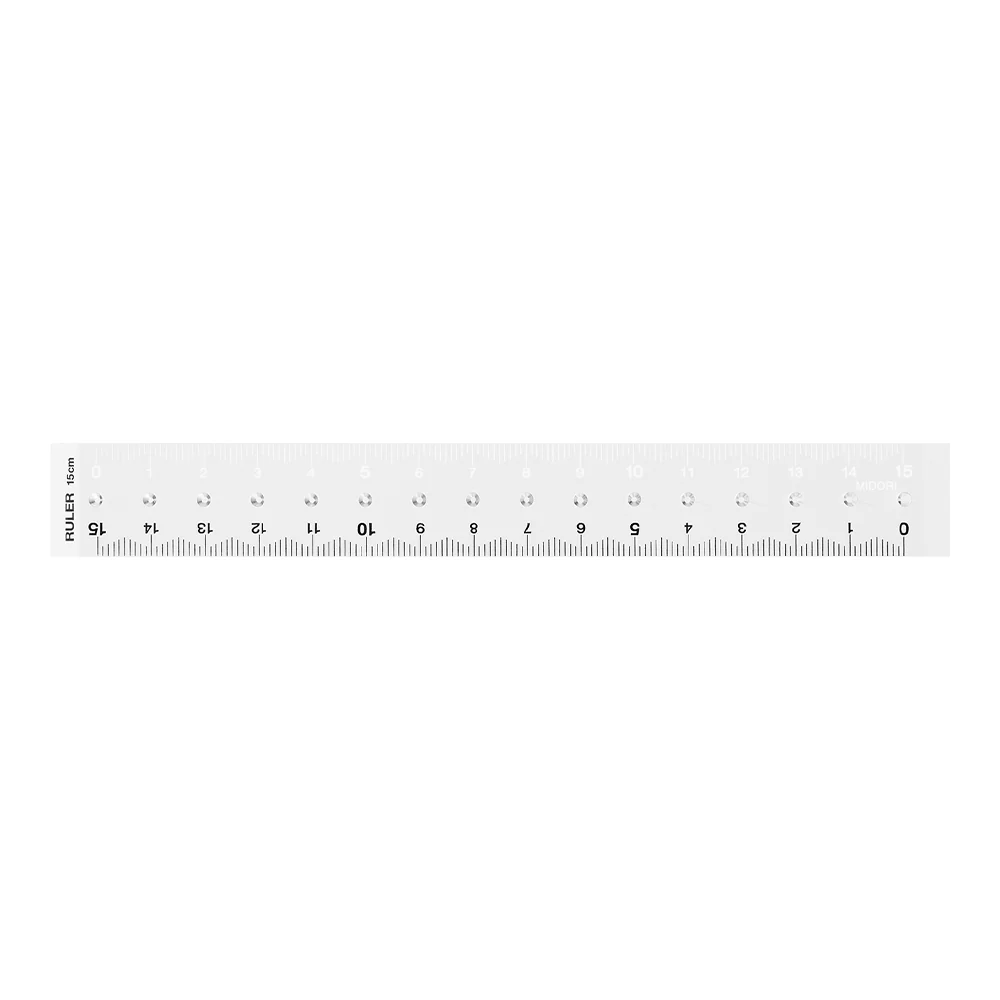 ミドリ 定規＜15cm＞ 透明A 1個 - Image 2