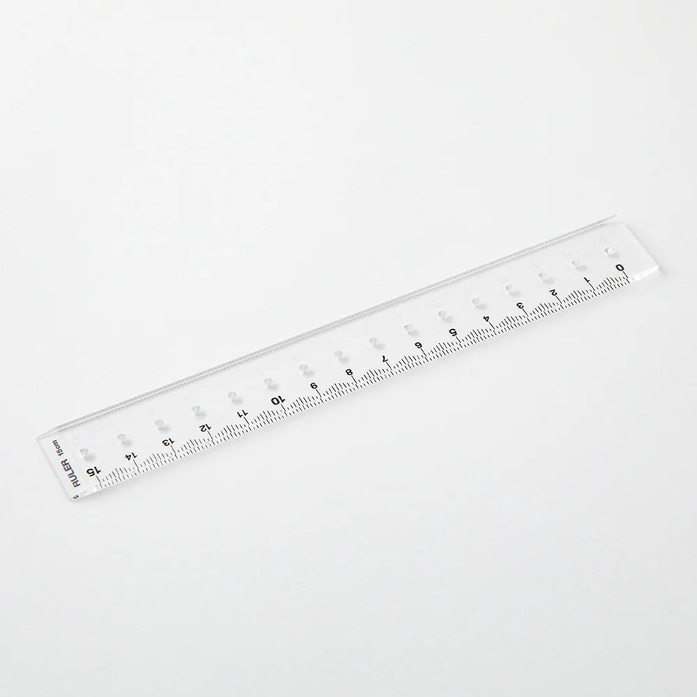 ミドリ 定規＜15cm＞ 透明A 1個 - Image 3