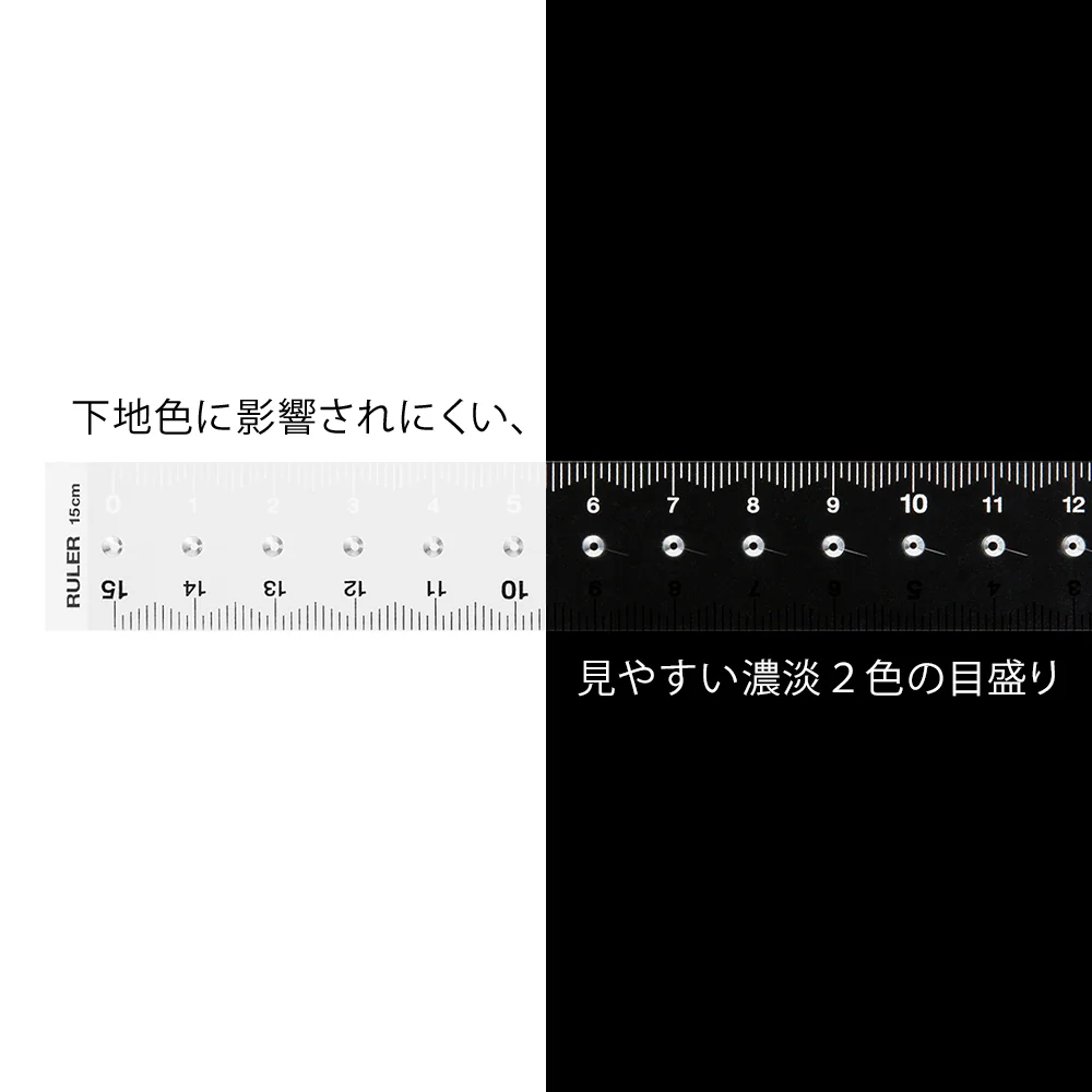 ミドリ 定規＜15cm＞ 透明A 1個 - Image 4
