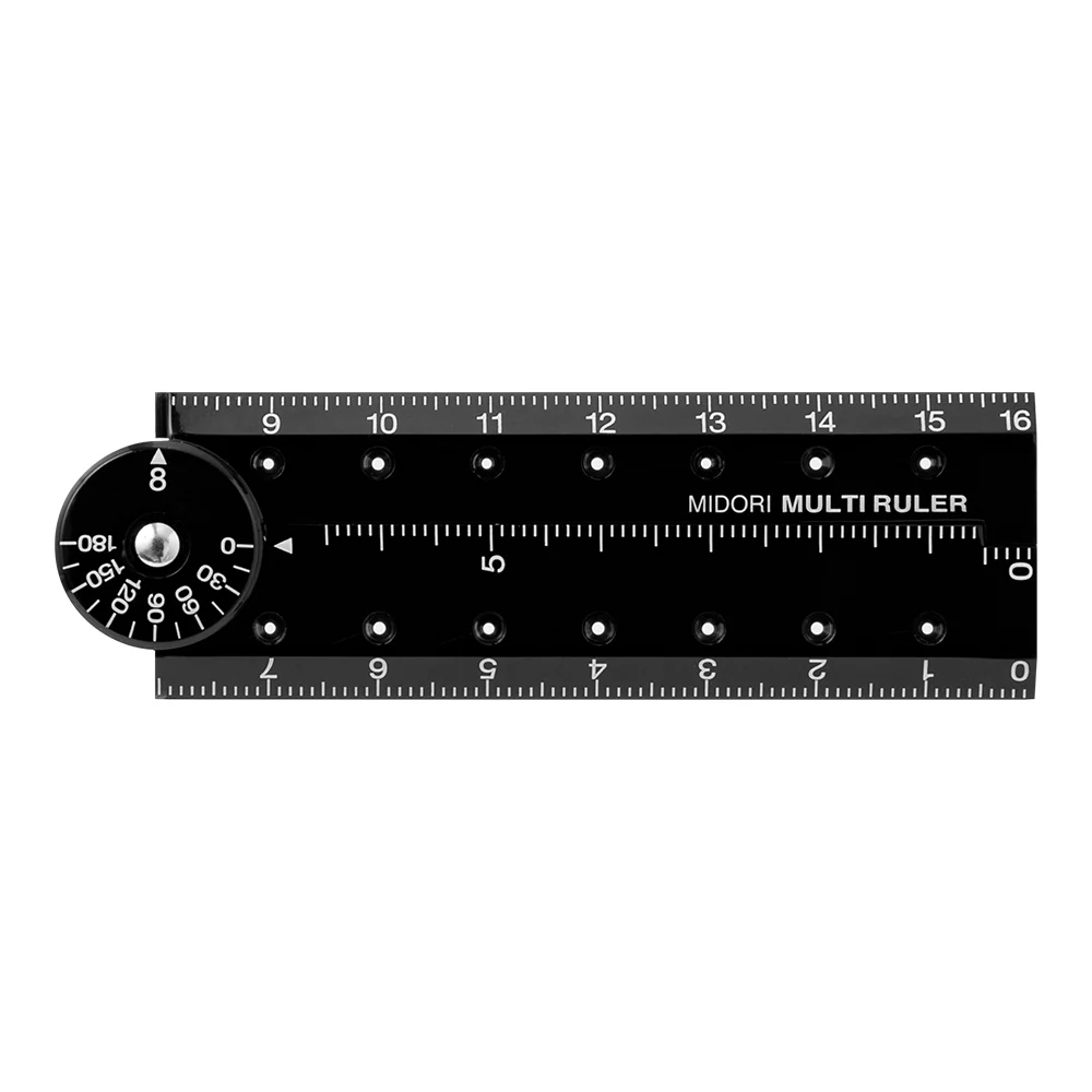 ミドリ マルチ定規<16cm> 黒A 1個 - Image 2