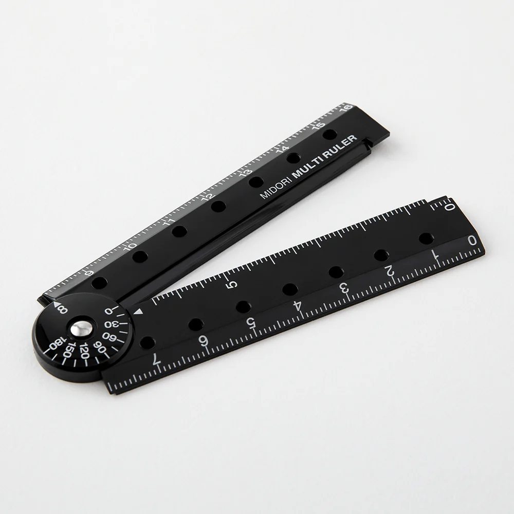 ミドリ マルチ定規<16cm> 黒A 1個 - Image 3
